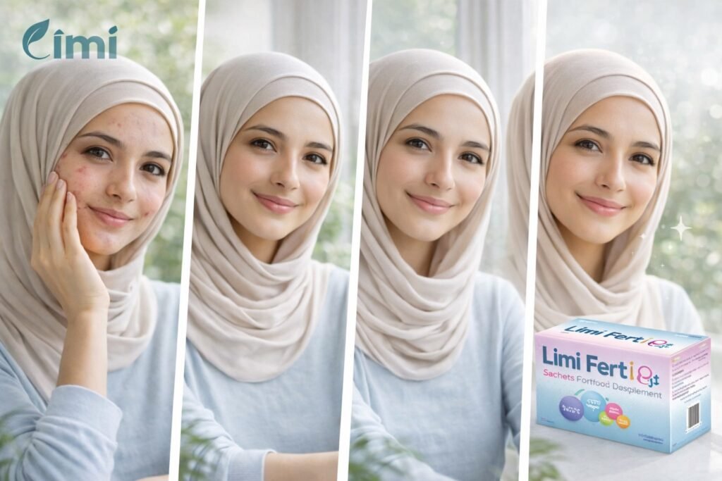 روتين يومي داعم لمشكلة حب الشباب الهرموني باستخدام ليمي فرتي