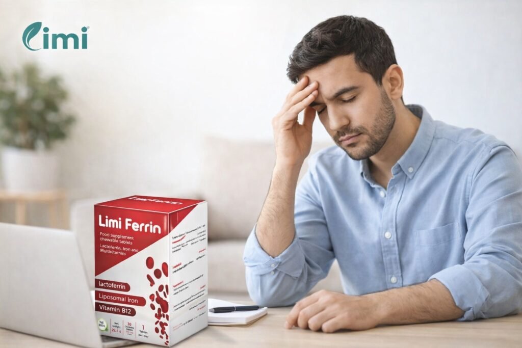 Lime Ferrin for treating anemia